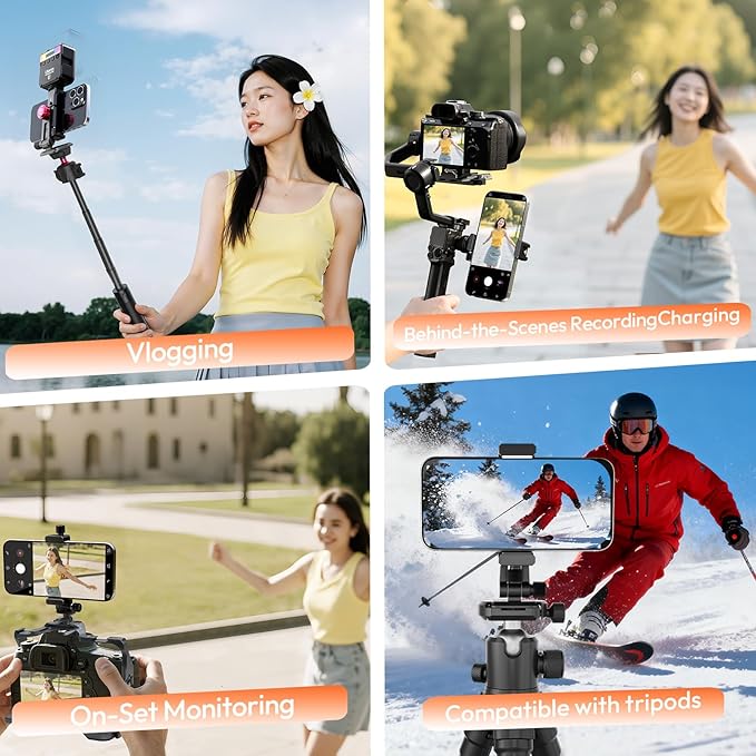 ULANZI MA51 Metal Phone Tripod Mount, Phone Clamp - Image 6