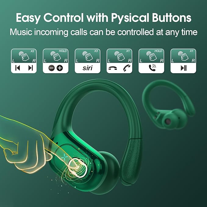 Wireless Earbuds 75hrs Bluetooth 5.4 Headphone Sport, 2026 Bluetooth Earbuds - Image 7