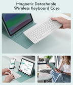 CHESONA Keyboard Case for iPad 11th/10th Generation, Detachable Wireless - Image 4