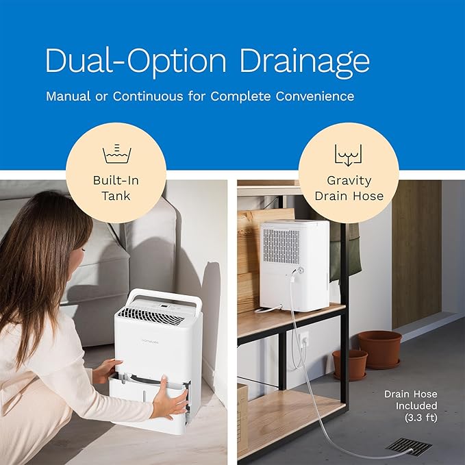 hOmeLabs 8 Pint Wi-Fi Dehumidifier - Image 3
