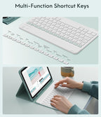 CHESONA Keyboard Case for iPad 11th/10th Generation, Detachable Wireless - Image 5
