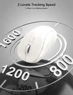 Trueque Wireless Mouse for Laptop, 2.4GHz Ergonomic Computer Mouse - Image 5