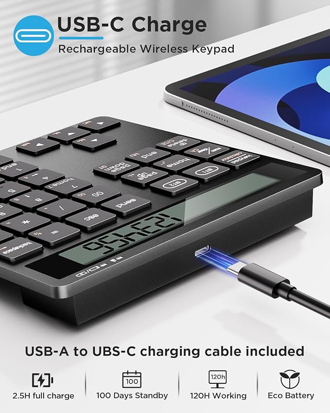 Rechargeable Wireless Number Pad - Image 2