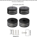 Audiocrast 4X HiFi Speaker Spikes Isolation Stand Feet Pad Aluminum 40x20mm - Image 4