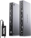 Displaylink Docking Station, PULWTOP USB C DisplayLink Dock Triple Displays by PULWTOP