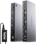 Displaylink Docking Station, PULWTOP USB C DisplayLink Dock Triple Displays by PULWTOP