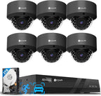 4COVR NVR Security Camera System, 6X 8MP IK10 Vandal-Proof Commercial Wired PoE by 4COVR