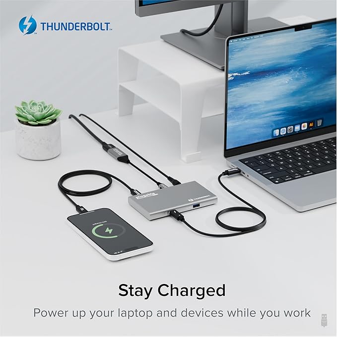 Plugable 5-in-1 Thunderbolt 4 Hub, Single 8K or Dual 4K Display, 4K HDMI - Image 6