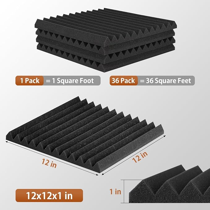 36 Pack Acoustic Foam Panels - Image 6