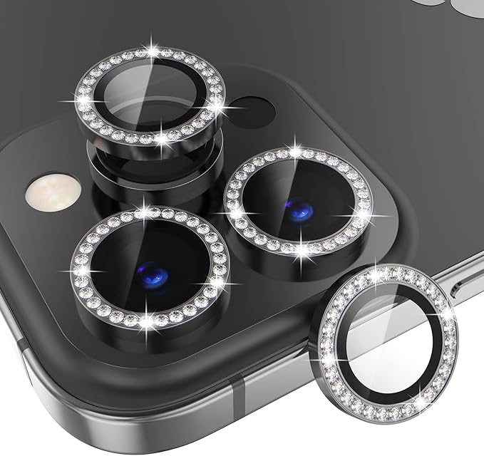 Choiche [3+1 for iPhone 14 Pro/iPhone 14 Pro Max Camera Lens Protector Bling by Choiche
