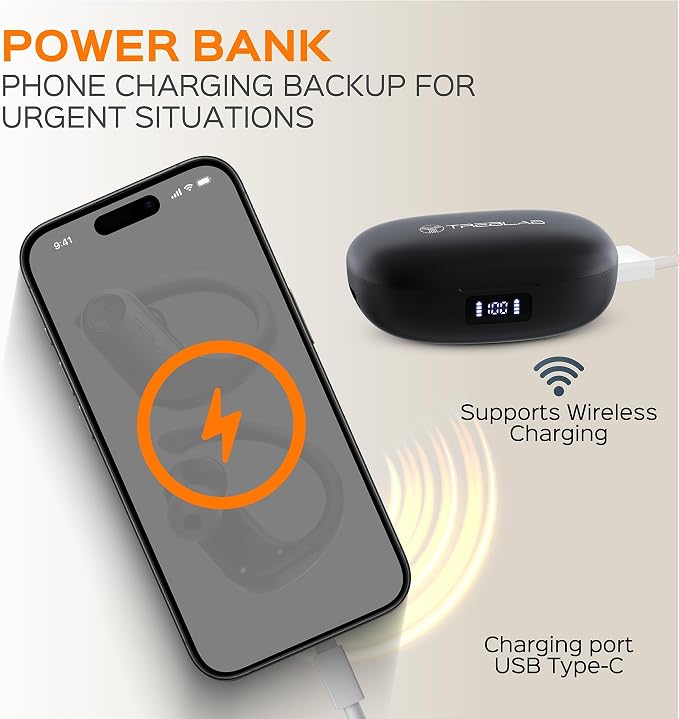 TREBLAB X3 Pro - Workout True Wireless Earbuds, Comfortable Earhooks, Punchy - Image 9