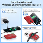 Magnetic Portable Charger for iPhone, 10800mAh 4-in-1 Wireless Power Bank - Image 4