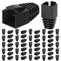 CableGeeker 100-Pack Cat7 / Cat8 RJ45 Strain Relief Boots, RJ45 Boot, Cat 6 Boot by CableGeeker