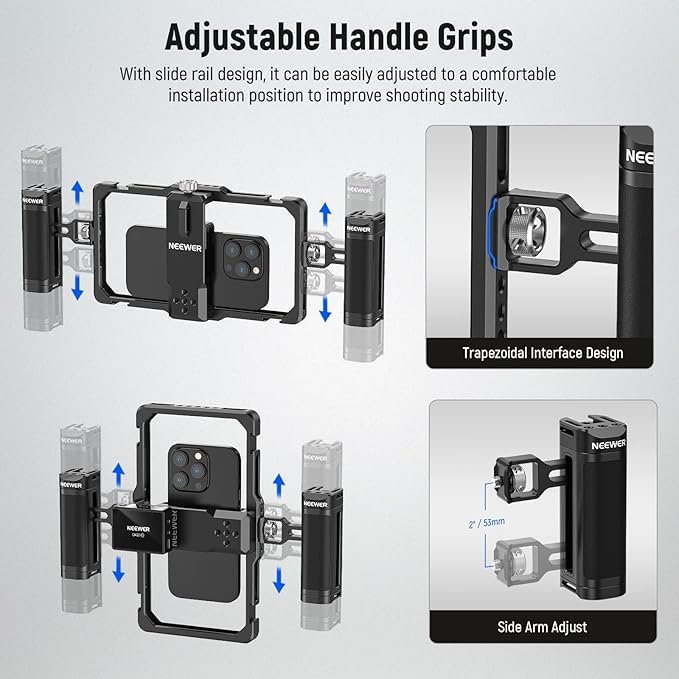 NEEWER Upgraded Phone Rig Vlogging Kit, Video Stabilizer - Image 3