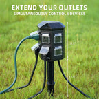TiFFCOFiO Outdoor Power Strip Timer, Dusk to Dawn Light Sensor Countdown - Image 5