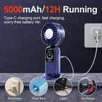 Blows Cold Air Portable Handheld Fan - Image 6