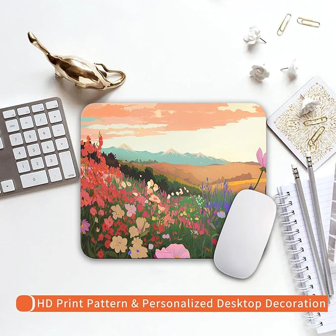 Square Mouse Pad Natural Scenery, Personalized Premium-Textured Custom Mouse - Image 6
