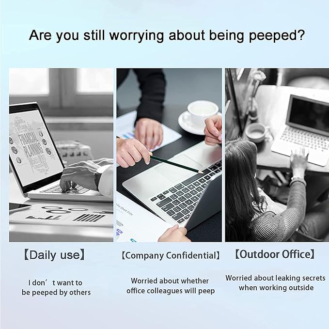 Computer Privacy Screen 24.5 Inch Removable Privacy Shield Anti Glare Monitor - Image 4