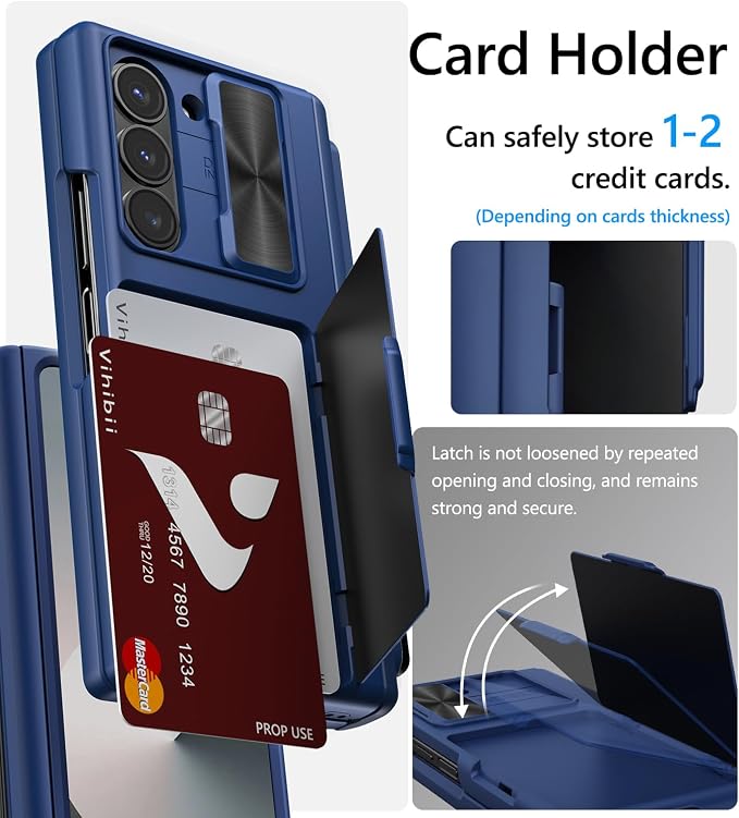 Vihibii for Samsung Galaxy Z Fold 6 Case Wallet - Image 3