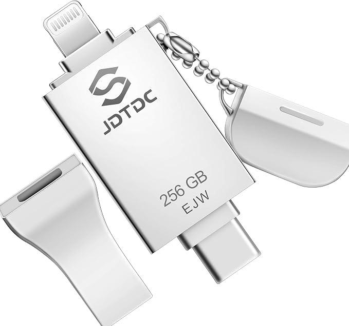 256GB Apple MFi Certified iPhone-Photo-Stick, 3 in 1 USB C by JSLJDTDC