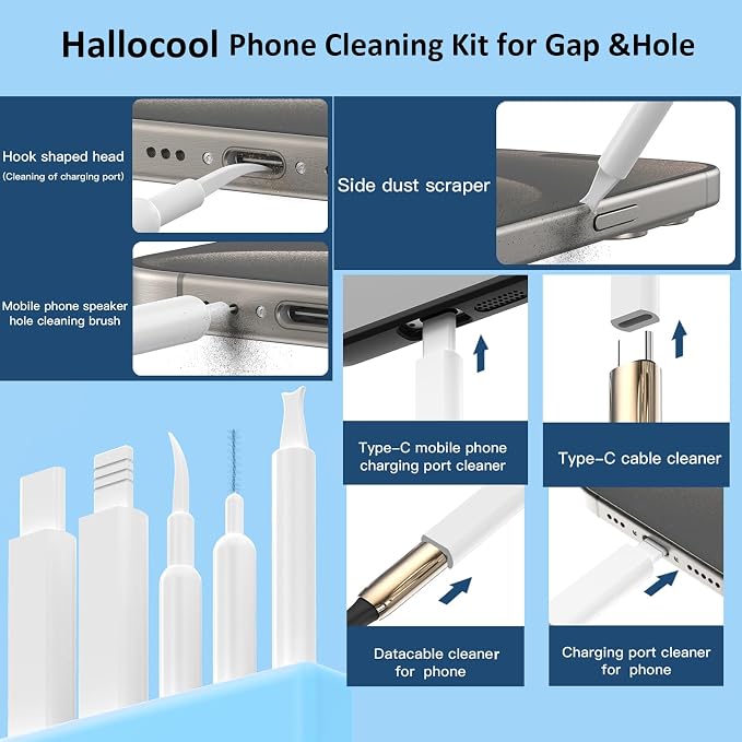 Cleaning Kit for Phone Headphone 32 in 1 Multi-Functional Electronics Cleaning - Image 4