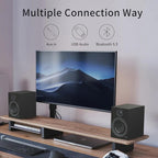 Bluetooth Bookshelf Speakers, 75W Powered Active Speaker - Image 7