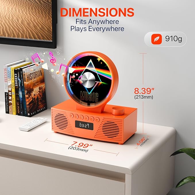 Retro Portable CD Player for Home Decor, CD Player - Image 8