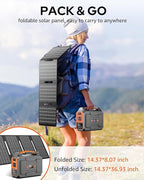 Solar Powered Generator 200W Peak/100W Rated, Portable Solar Generator Power - Image 6