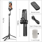 78.7" Selfie Stick Tripod for iPhone/Android, Auto Face Tracking Tripods - Image 9