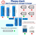 Henreepow LiFePo4 Battery 14430, 3.2v Rechargeable Solar Batteries, 500mAh - Image 2