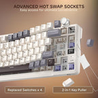 RK ROYAL KLUDGE L98 Wireless Mechanical Keyboard w/Left-Handed Southpaw Design - Image 5