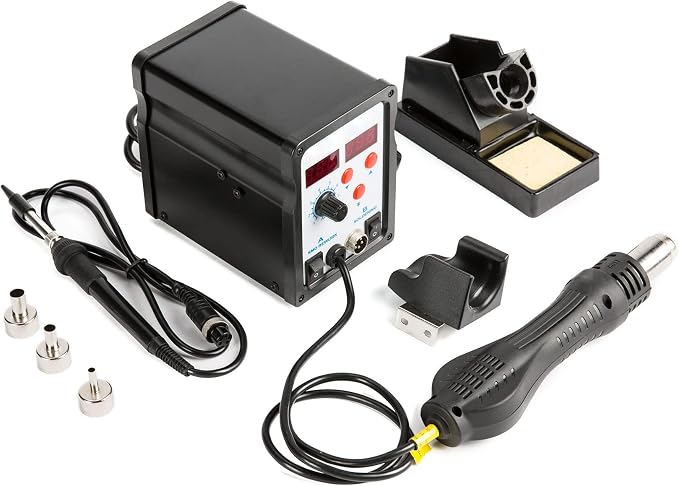 CREWORKS 2 in 1 SMD Soldering Iron & Hot Air Rework Station - Image 7