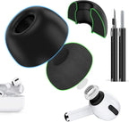 Compatible with AirPods Pro 2nd/1st Generation Silicon+Memory Foam Replacement by POHGELAN