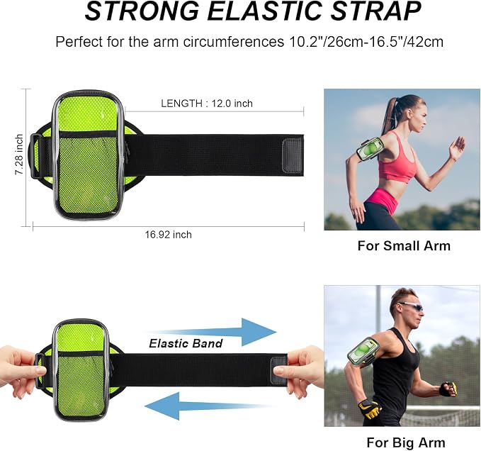 Clear Running Phone Holder Armband, Sports Armband Case - Image 4