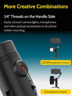 Handheld Gimbal Stabilizer for iPhone 15/14 Android Phone 3-axis Phone - Image 6