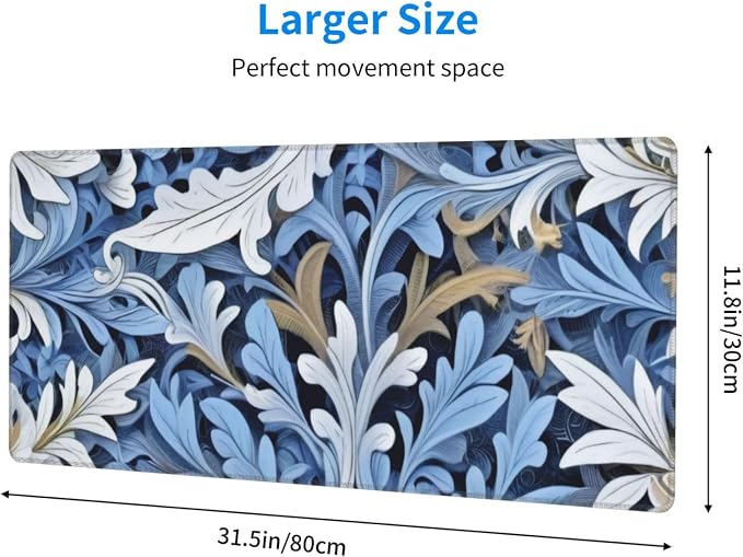 Gaming Mouse Pad, Large Non-Slip Rubber Base Mousepad, Keyboard Mouse Mat - Image 4