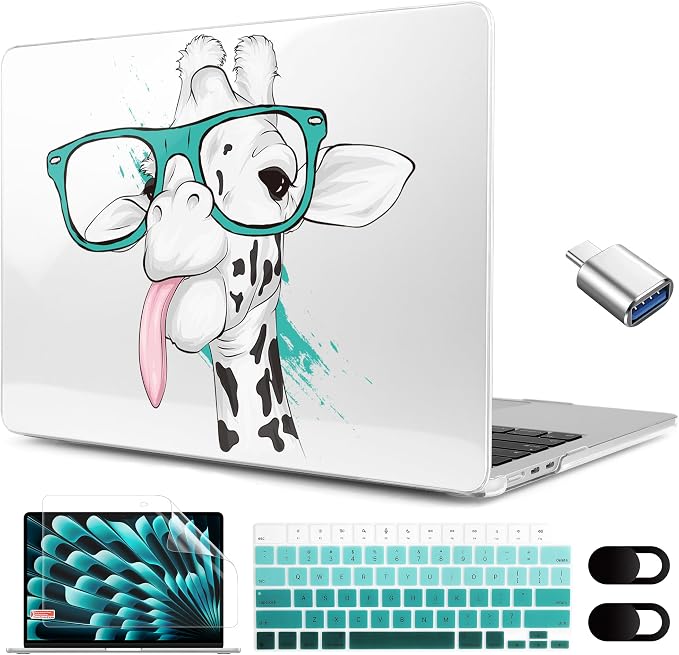 MEEgoodo for M4/M3/M2 MacBook Air 15.3 inch Case 2025 2024 2023, Case Fit Model by MEEgoodo