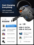 Retractable Car Charger 4 in 1 Fast Car Phone Charger Adapter - Image 3