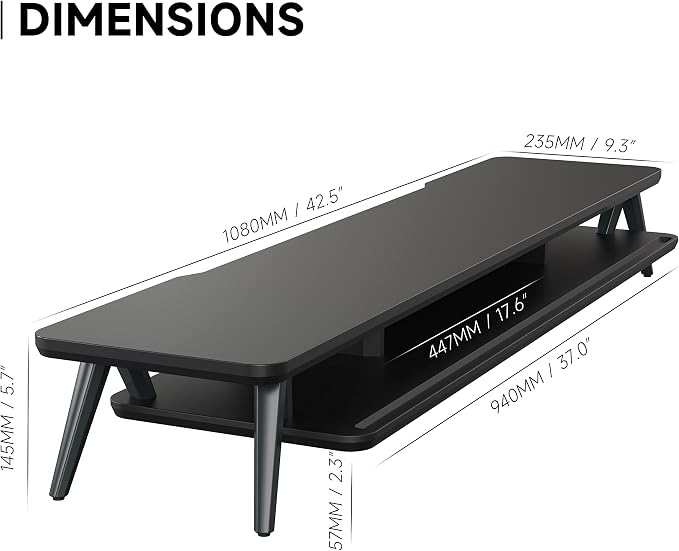 Fenge Dual Monitor Stand, Monitor Stands Riser - Image 5
