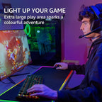 KTRIO RGB Large Gaming Mouse Pad Desk Mat, Superior Micro-Weave Cloth - Image 6