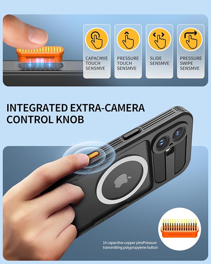 Lanhiem Magnetic for iPhone 16 Case, IP68 Waterproof Dustproof Case, Full Body - Image 4