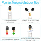 30PCS Replacement Rubber Tips for Stylus pens, High Sensitivity Stylushome Tip - Image 6