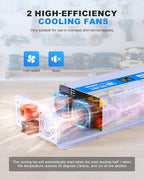 3000W Pure Sine Wave Power Inverter 12V DC to 120V AC Converter 6000 Watt Peak - Image 9