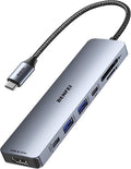 BENFEI 7-in-1 USB C Hub with HDMI, 2 USB-A, 1 USB-C Data, 100W Charge, SD/TF by BENFEI