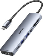 BENFEI 7-in-1 USB C Hub with HDMI, 2 USB-A, 1 USB-C Data, 100W Charge, SD/TF by BENFEI