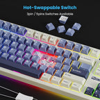 RK ROYAL KLUDGE S85 Wireless Mechanical Keyboard, 85% Wireless TKL Keyboard - Image 3