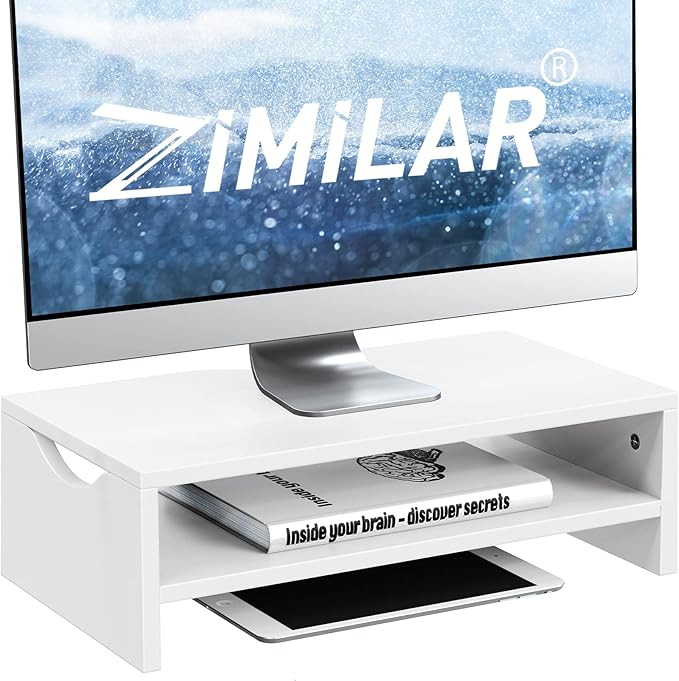 Zimilar Monitor Stand Riser, 2 Tiers Laptop Computer Monitor Riser by Zimilar