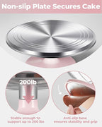 Kootek Aluminium Alloy Revolving Cake Stand 12 Inch Rotating Cake Turntable - Image 5