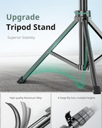 SENSYNE 62" Phone Tripod & Selfie Stick, Extendable Cell Phone Tripod Stand - Image 3