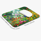 Square Mouse Pad Flowers Floral, Personalized Premium-Textured Custom Mouse Mat - Image 2